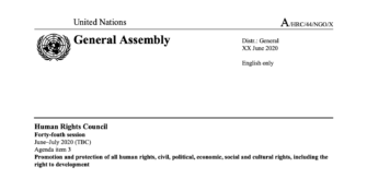 HRC 44 Joint Written Statement LGBTI and COVID 19