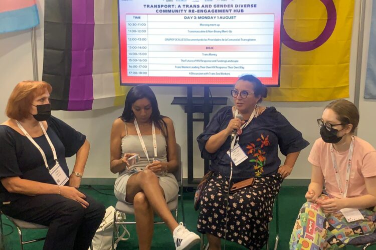 Activists at AIDS 2022 Conference