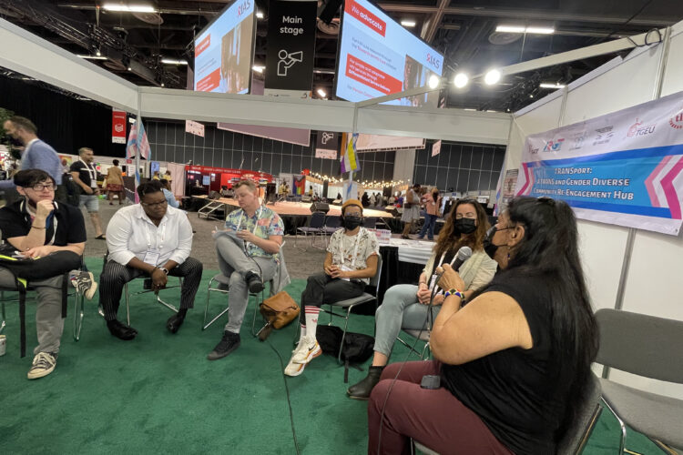 Activists at AIDS 2022 Conference