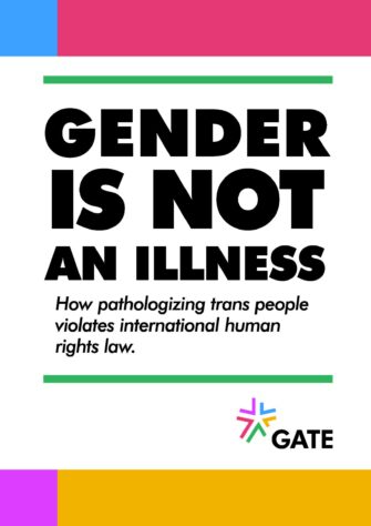 Gender is not an illness CoverPage