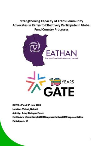 Kenya CRG SI Country Report CoverPage