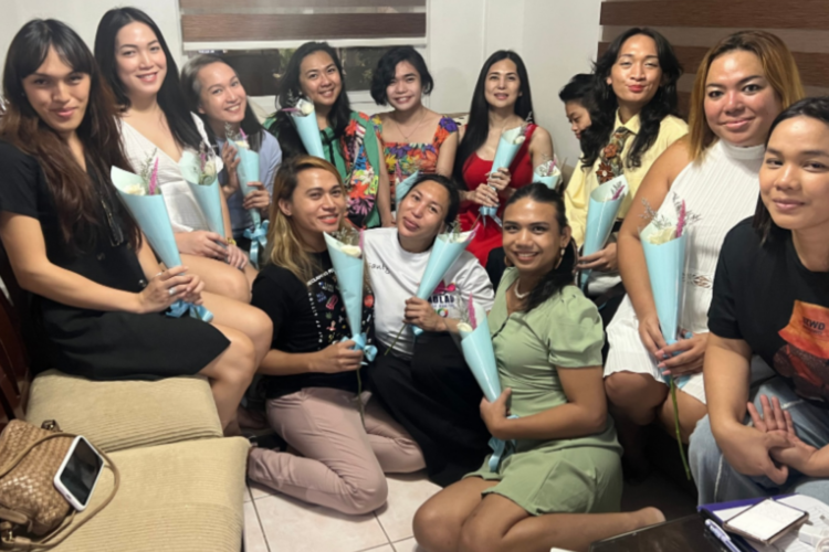 An image of a group of people from Society of Trans Women of the Philippines (STRAP)