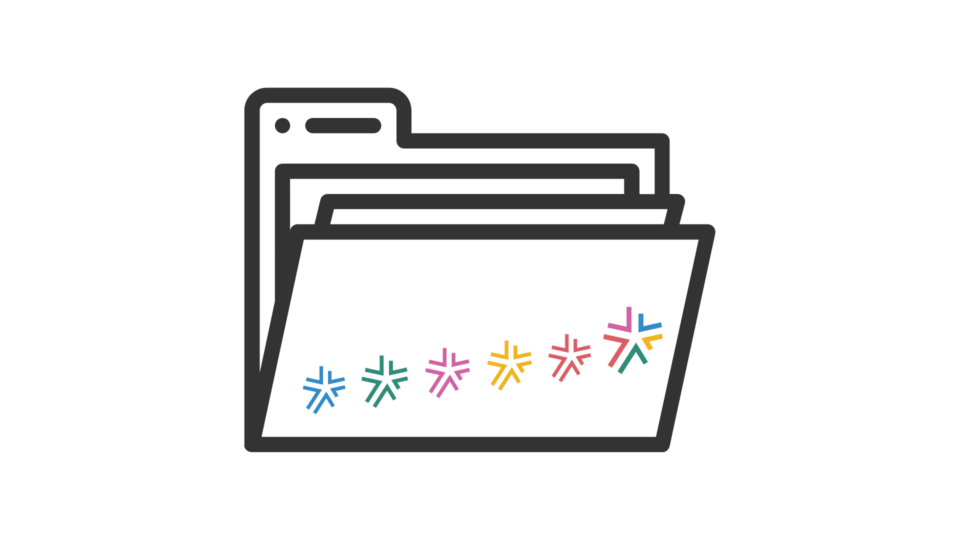 A folder with documents and GATE logo with different colors