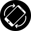 rotate on mobile icon
