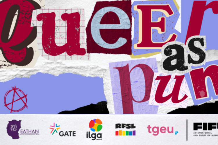 Queer as Punk film screening promotional graphic