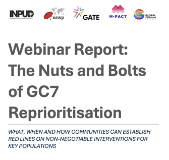 Global Fund Reprioritization Webinar Report Cover Page