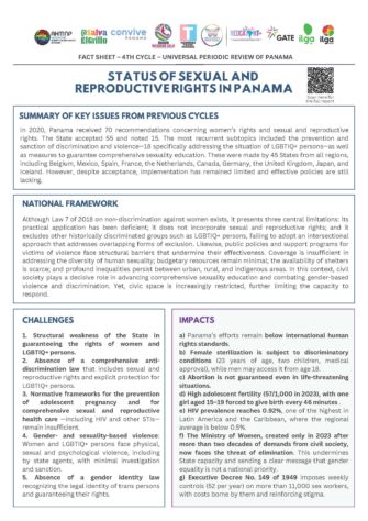 UPR Panama FactSheet 2025