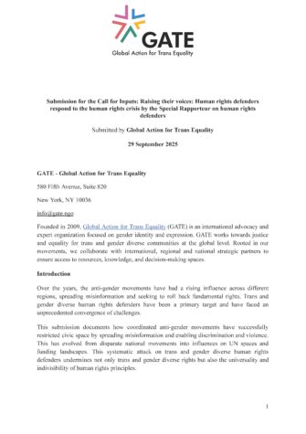 Submission Raising their voices HRDs respond to the human rights crisis