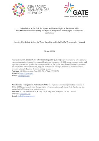 Call for input Human Right to sanitation with non discrimination Page 1