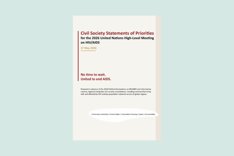 Civil Society Priorities for the 2026 United Nations High Level Meeting on HIVAIDS