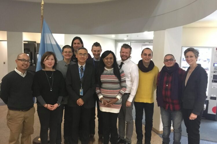 Trans activist with IE SOGI group photo