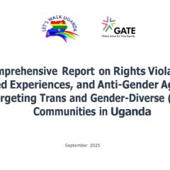 Comprehensive Report on Rights Violations Let's Walk Uganda & GATE Page 01