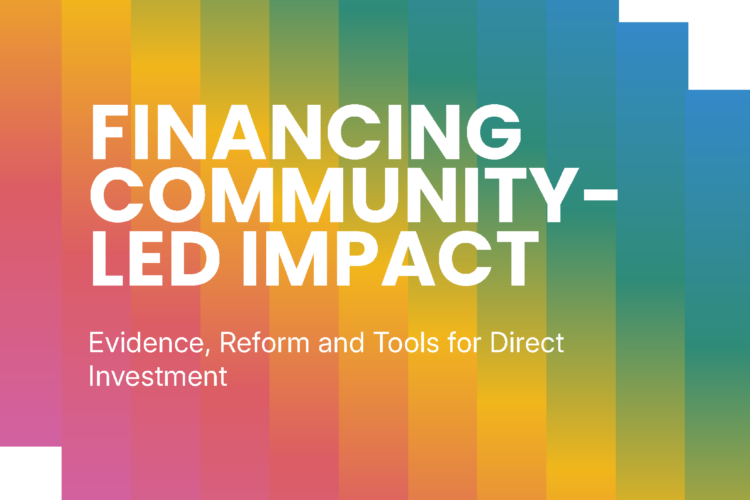 Financing Community Led Impact Page 01