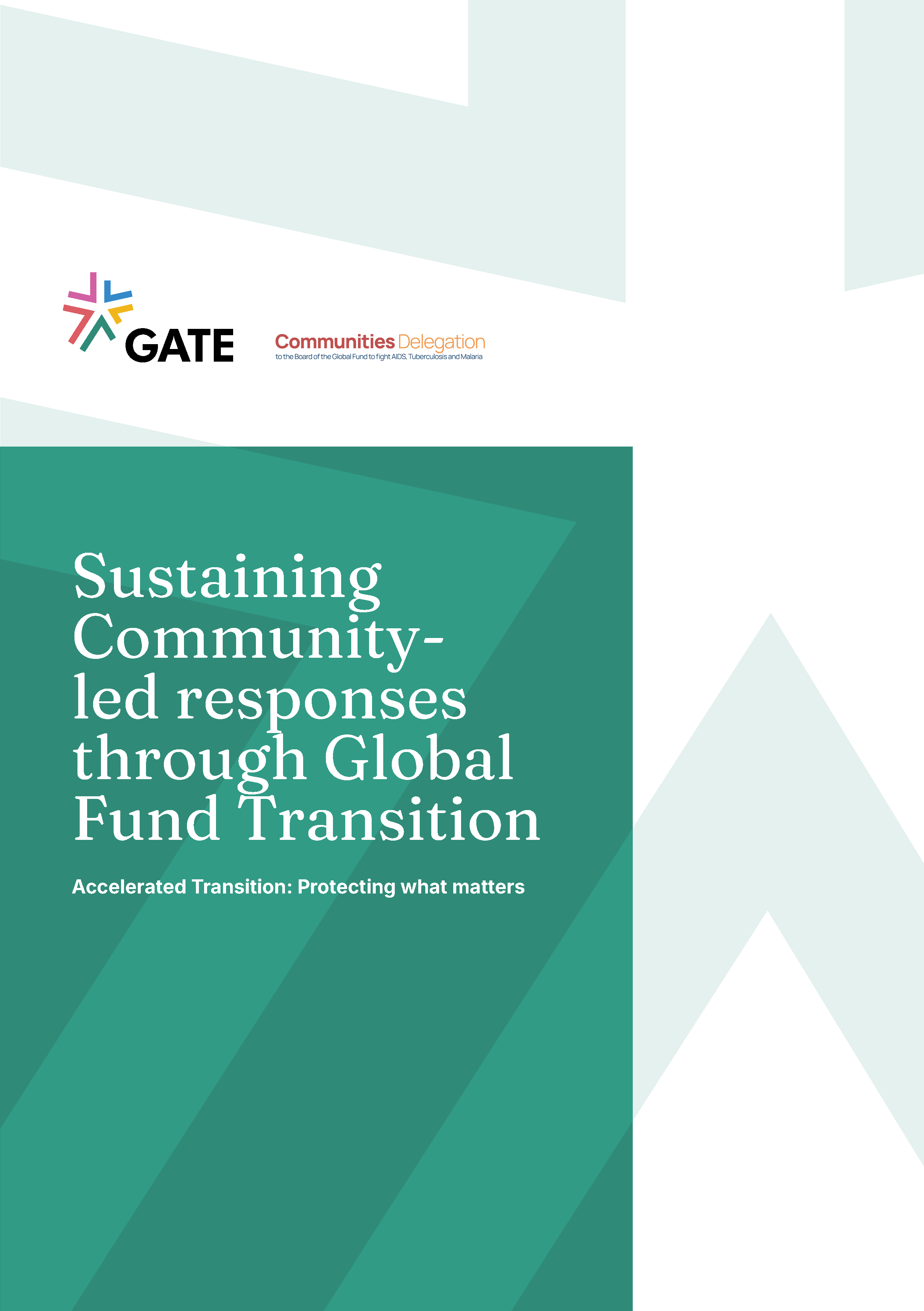 Sustaining Community led responses through Global Fund Transition Page 01